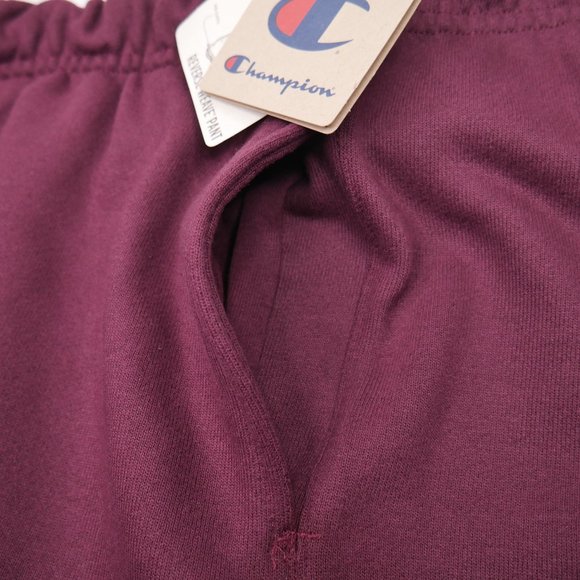 Champion Men's Reverse Weave Sweatpants Burgundy - Picture 6 of 8